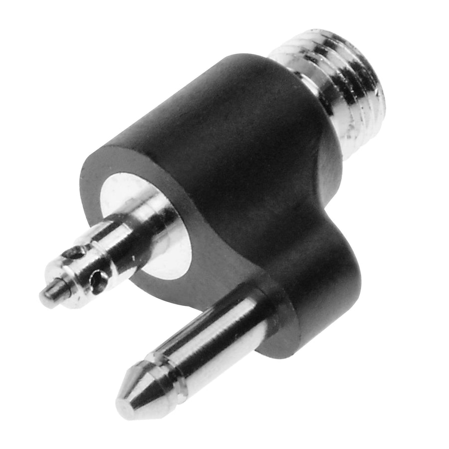 Johnson/Evinrude Tank Connector T-H Marine BE-FU-53190-DP, 1/4" NPT Fuel Fitting, Black