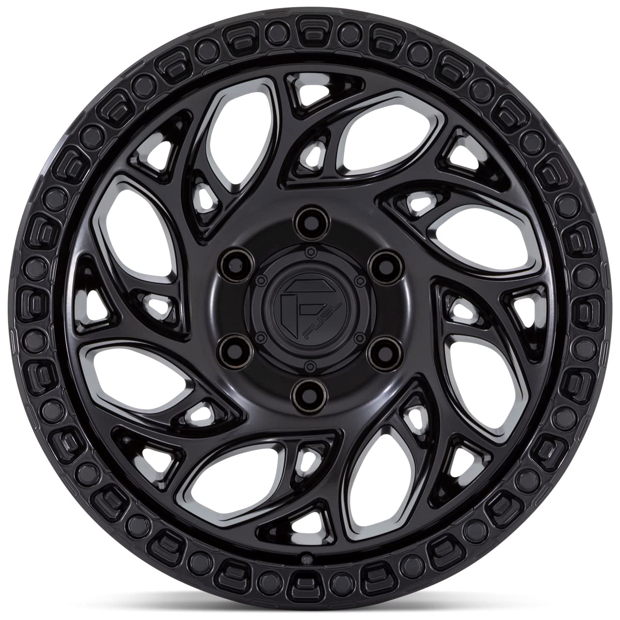1PC Fuel D852 17X9 5X5.0 BLK-OUT -12MM - D85217907545