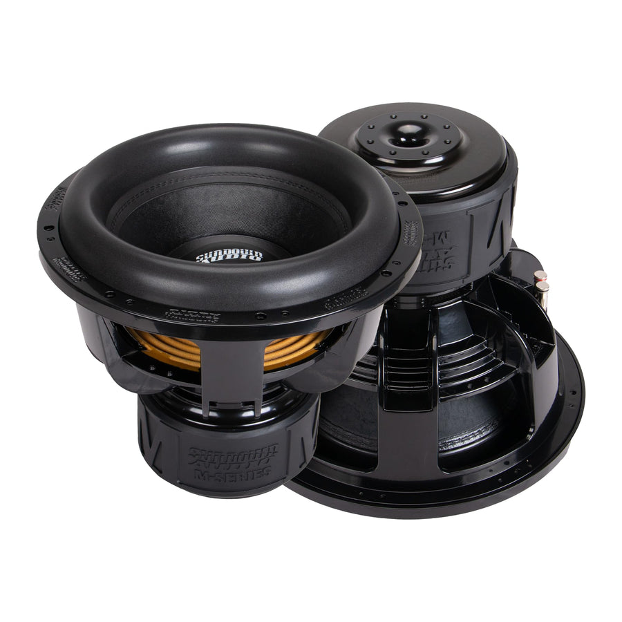 M15 Sundown Audio Car Subwoofer – 15" Dual 1 Ohm, 2000W RMS/4000W Peak, 3" Copper VC, 35mm Xmax, Mega Roll Surround, Quad Magnet Motor, Low-Distortion SPL Sub