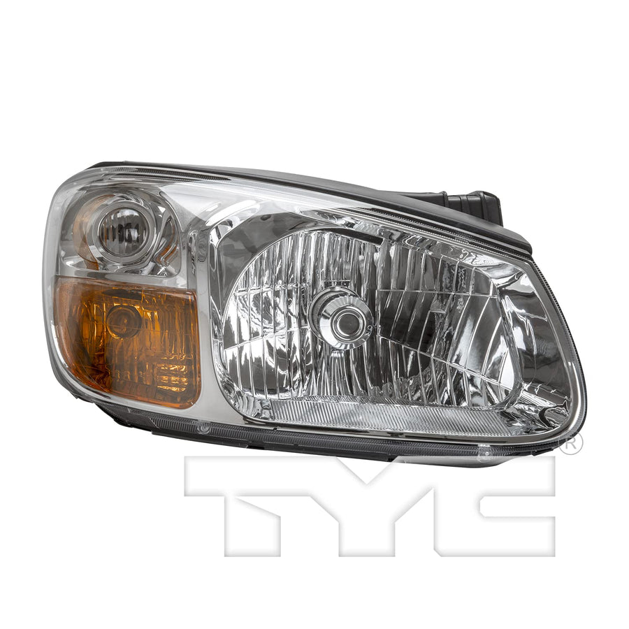 Right TYC Headlight Assembly Compatible with 2007-2009 Kia Spectra
