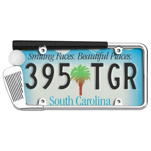 Golf Club Cruiser Accessories 19509 License Plate Frame, Chrome/Painted, Standard
