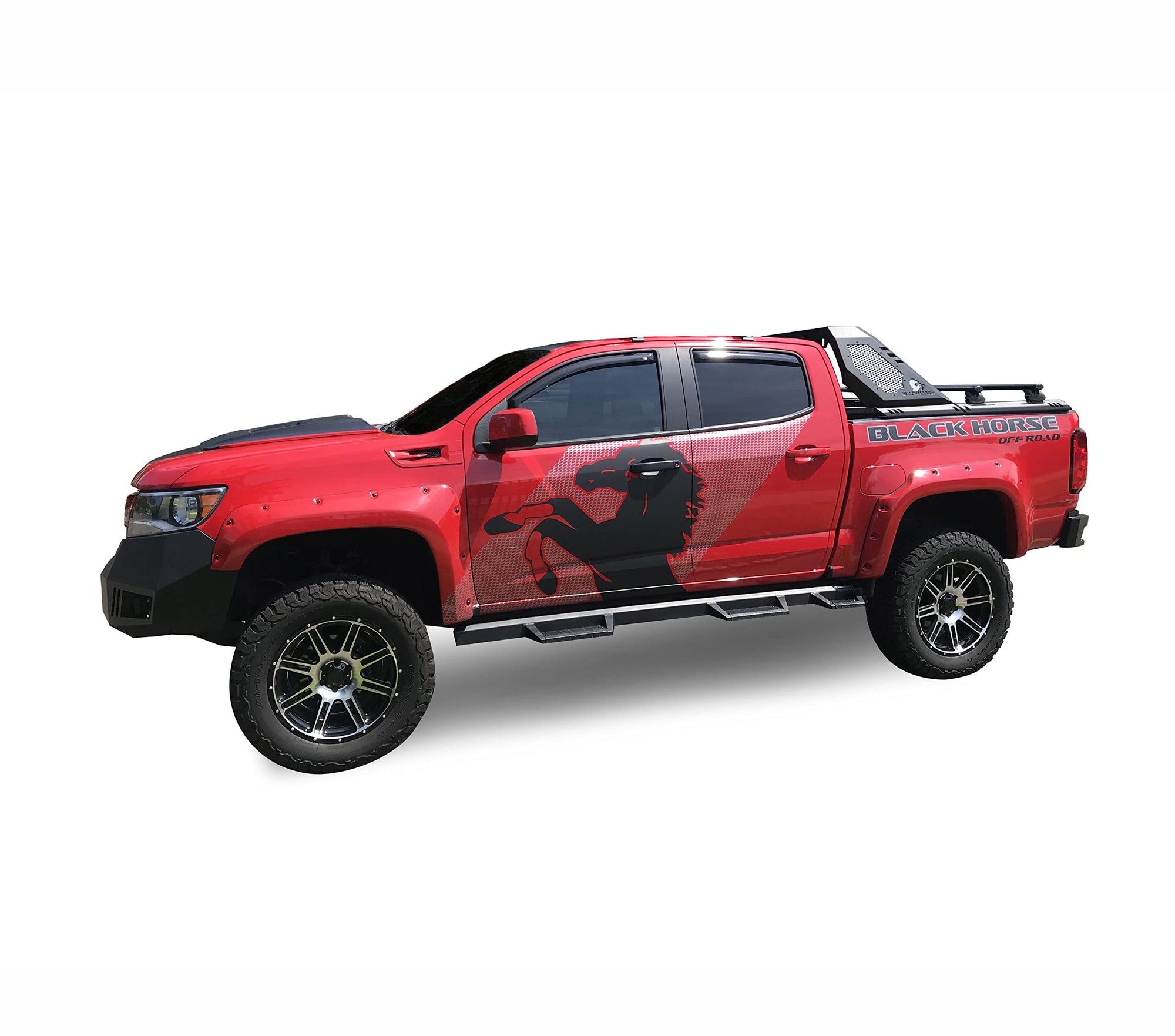 Vigor Roll Bar Black Off Road W/Cross Bar Modular Compatible with 2015-2022 Chevrolet Colorado|2015-2022 GMC Canyon-VRCB6405B