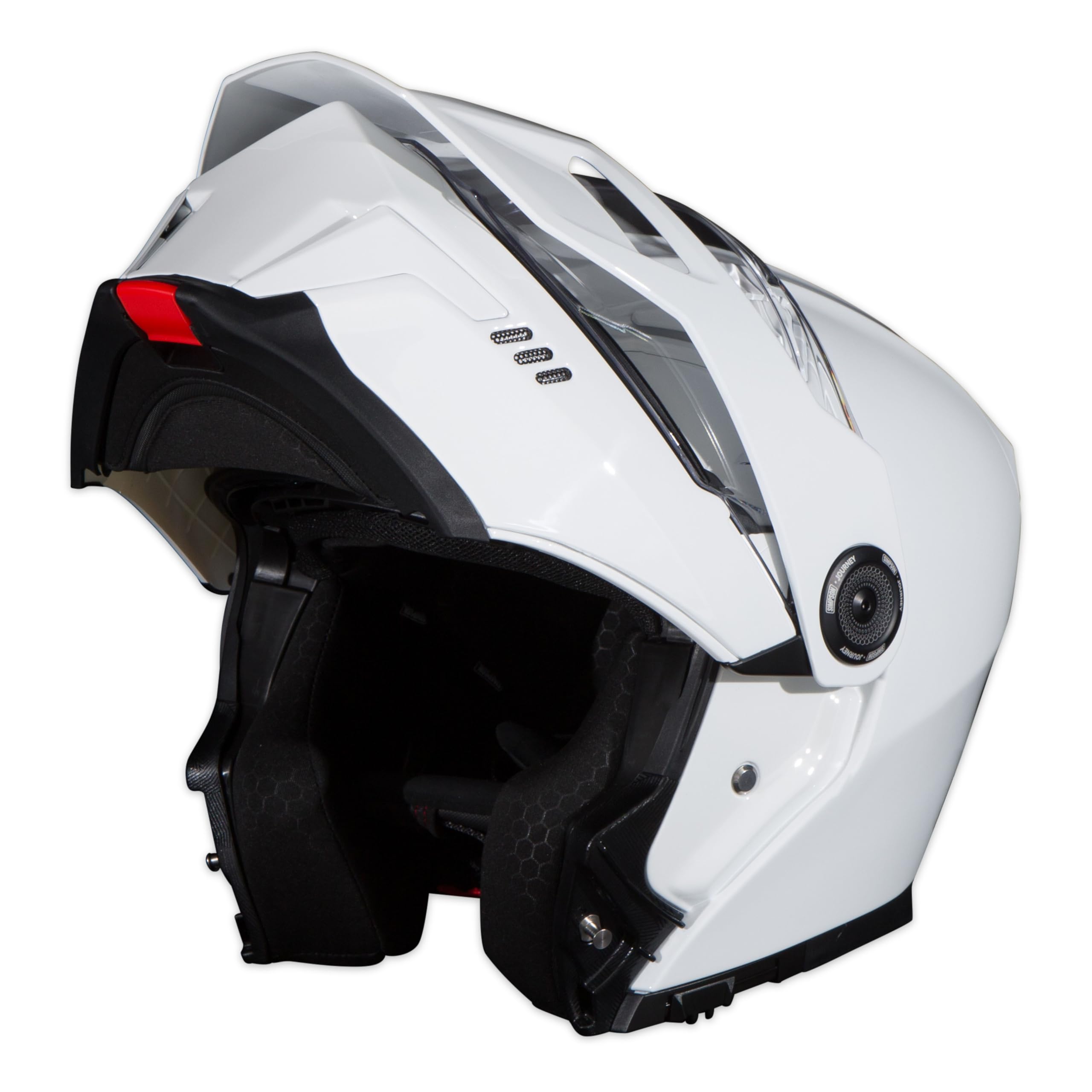 Simpson Motorcycle Helmet Journey Bandit - White - Large | Off Road Dirt Bike UTV Motocross ATV | Modular Full-Face Flip Up | Clear Pinlock Anti-Fog Visor Shield | DOT ECE Certified (JB1LG)