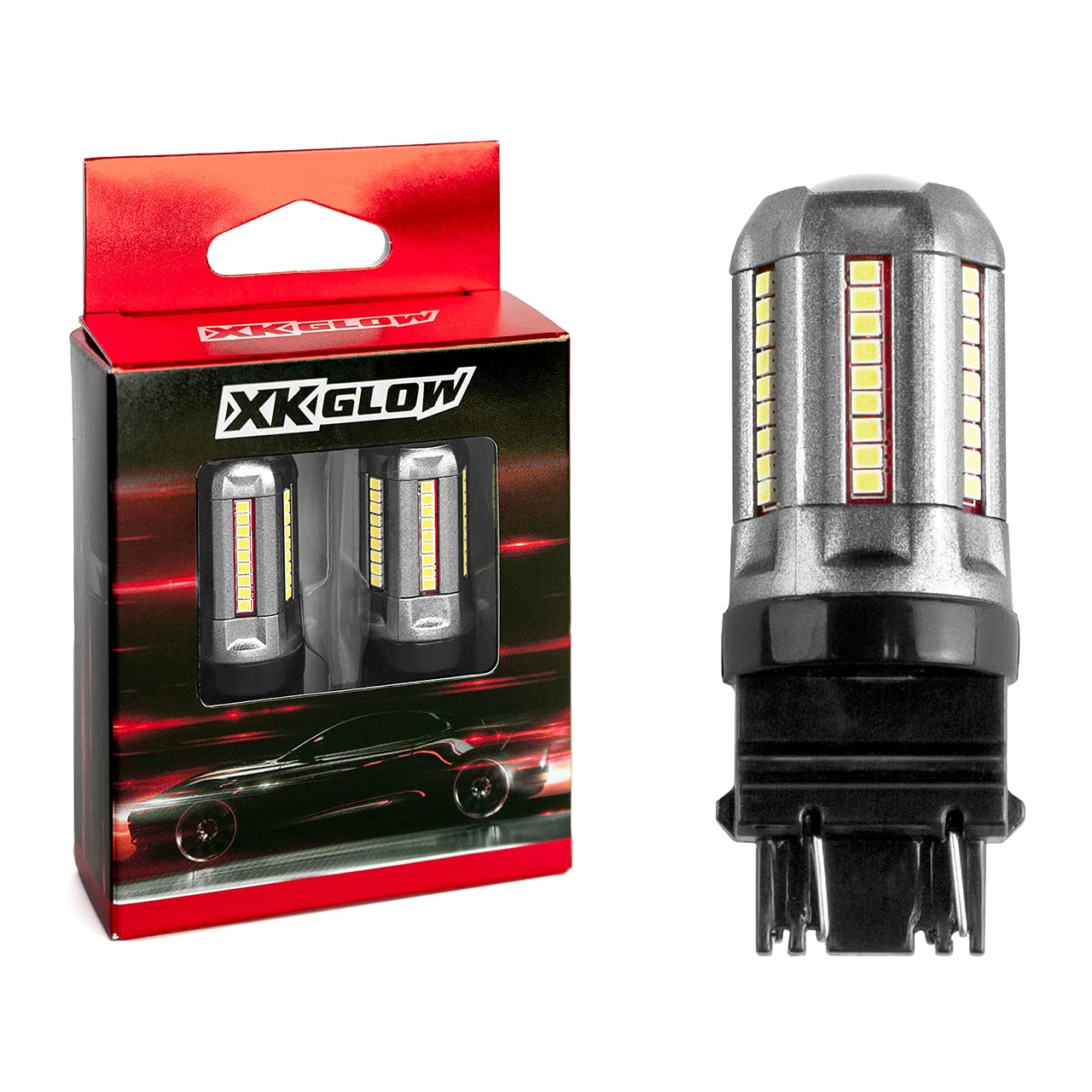XKGLOW 2pc White XK3157-W 3157 Auto Bulb