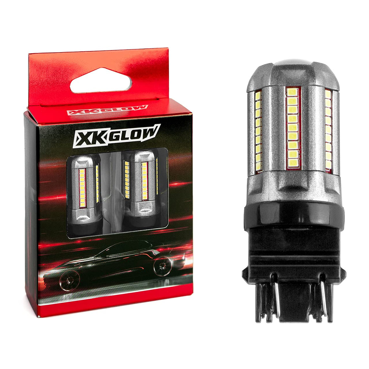 XKGLOW 2pc White XK3157-W 3157 Auto Bulb