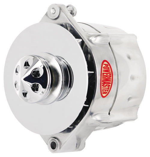 Alt GM Powermaster 12SI Polish 100A Smooth Look™ 1V Pulley Baffle & Cone 1 or 3 Wire