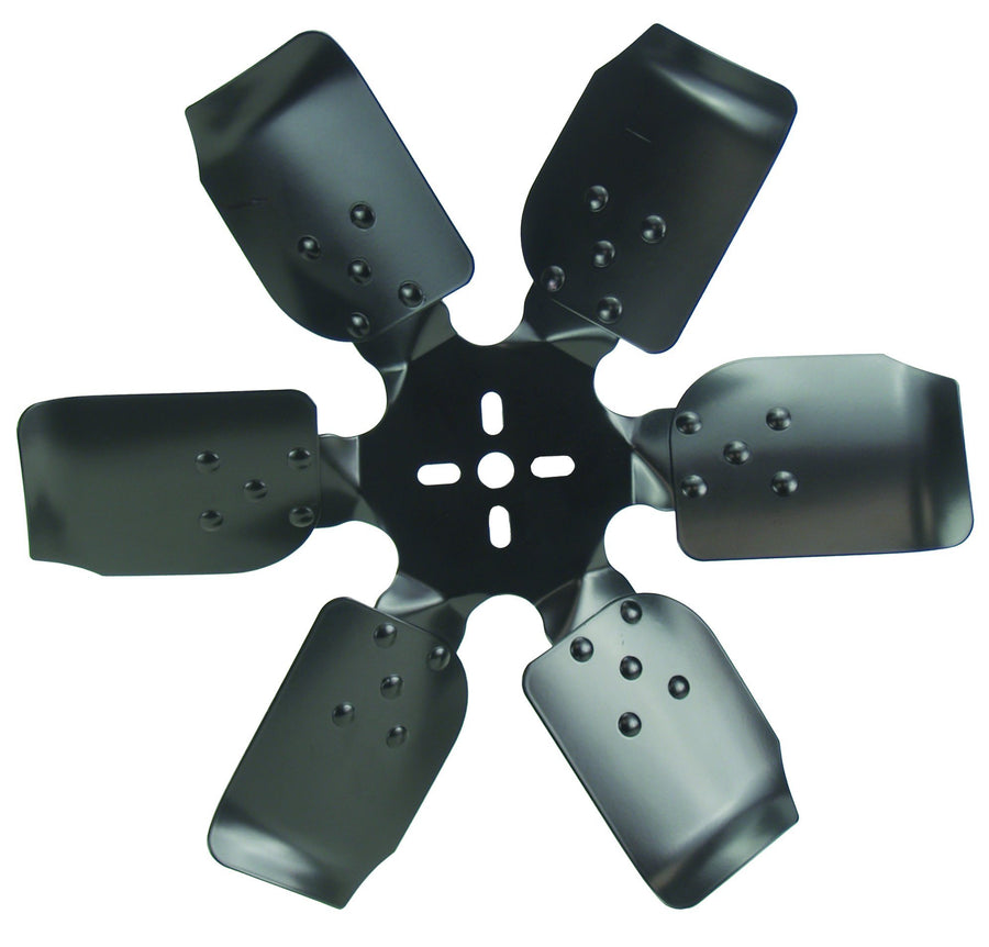 Heavy Duty Derale 17317 Fan Blade Series 1000 17" Steel Rigid Race Belt Driven Fan Standard Rotation