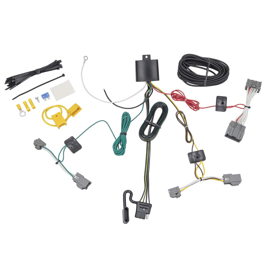 TEKONSHA T-One® Harness T-Connector, 4-Way Flat, Compatible with Select Volvo XC70 Black