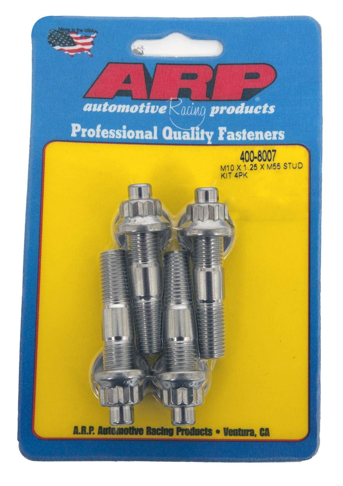 ARP Broached stud Kit 400-8007 (M10 X 1.25 X 55mm broached stud 4pcs)