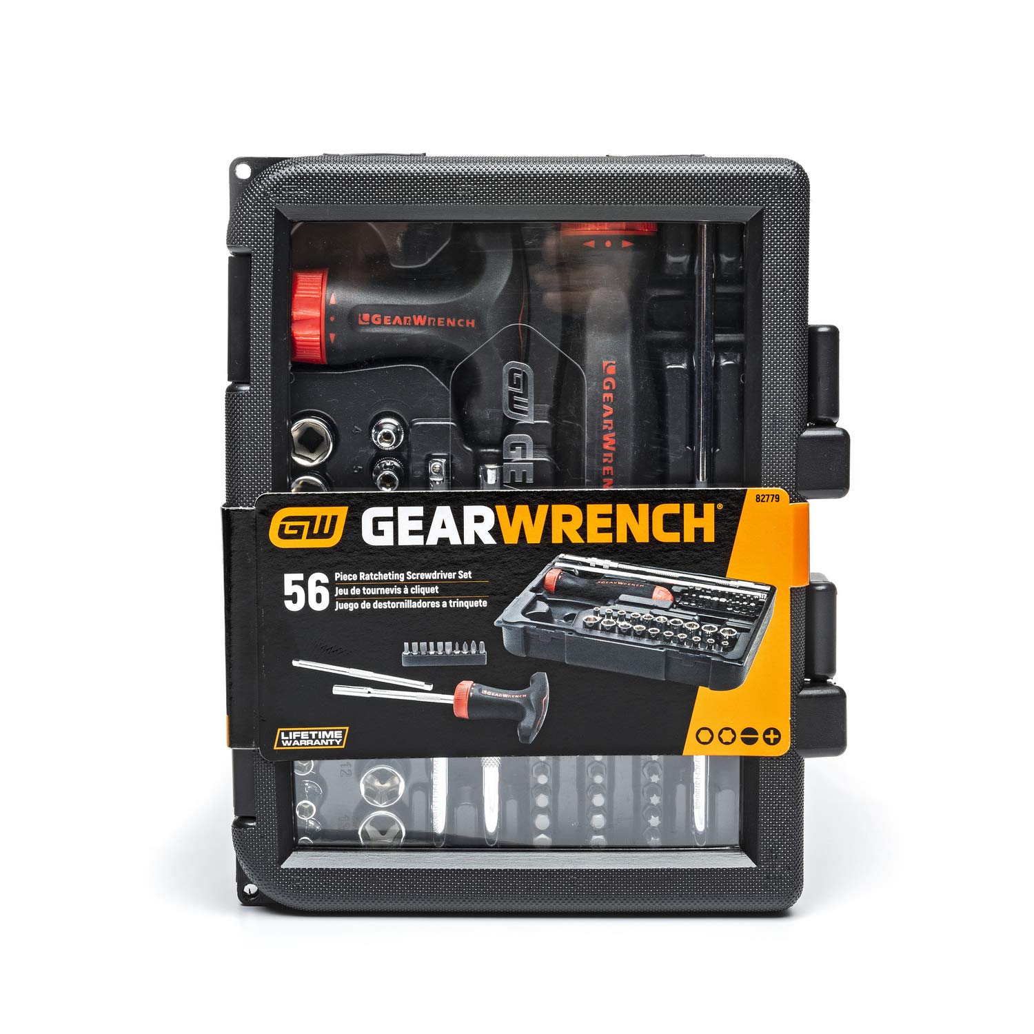Ratcheting GEARWRENCH GearDriver Screwdriver Set 56 Pc.- 82779