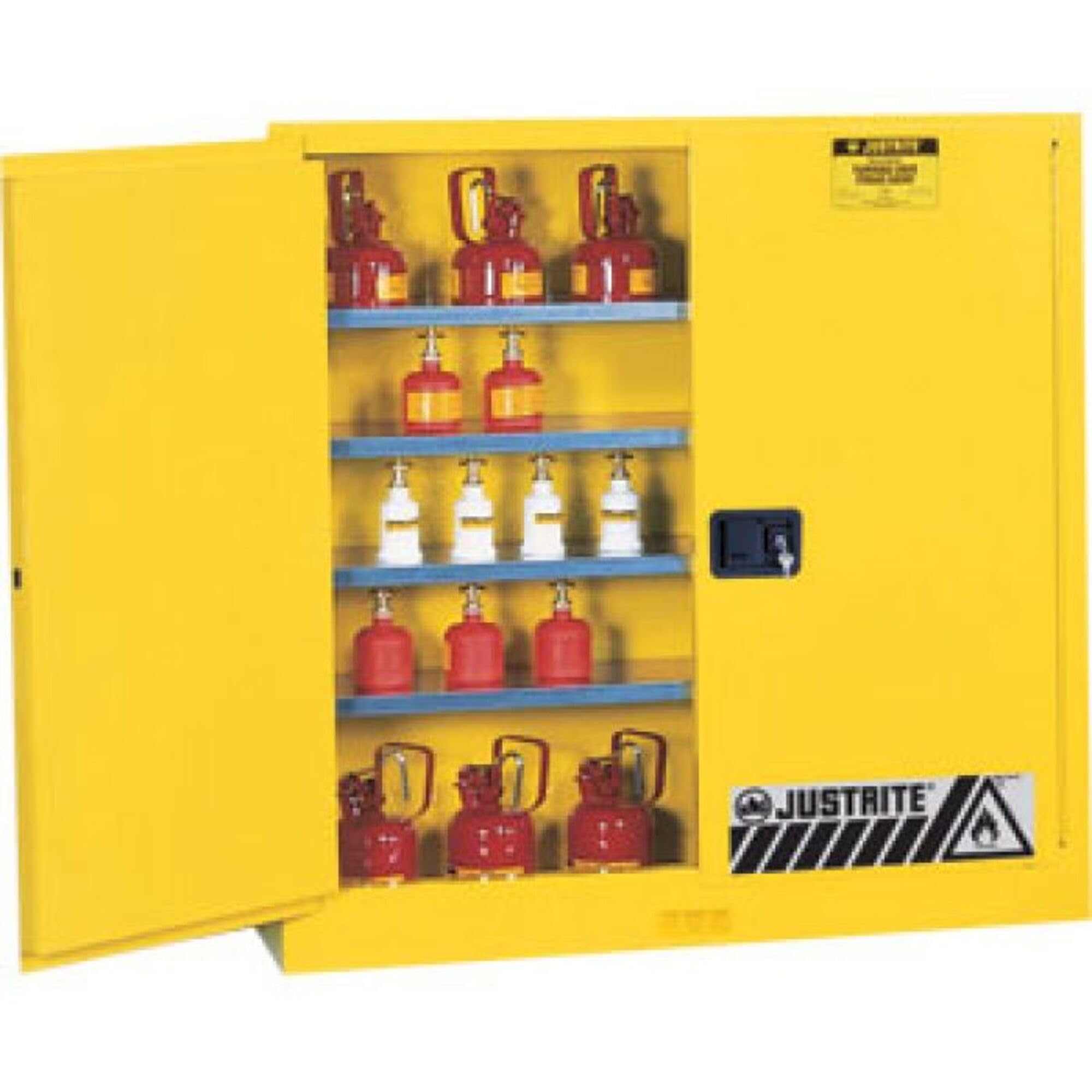 20 gal Justrite Flammable Safety Cabinet, Yellow