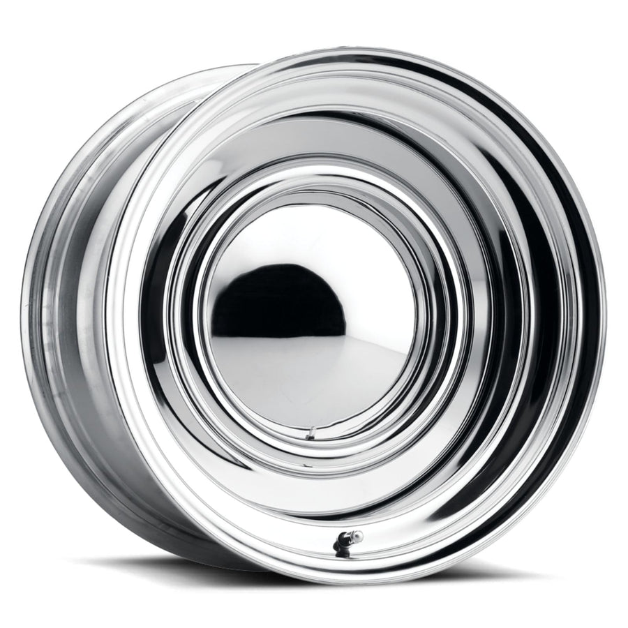CHROME SMOOTHIE Allied Wheel Components 15X8 4X130 (4.25"BS) w/CAP