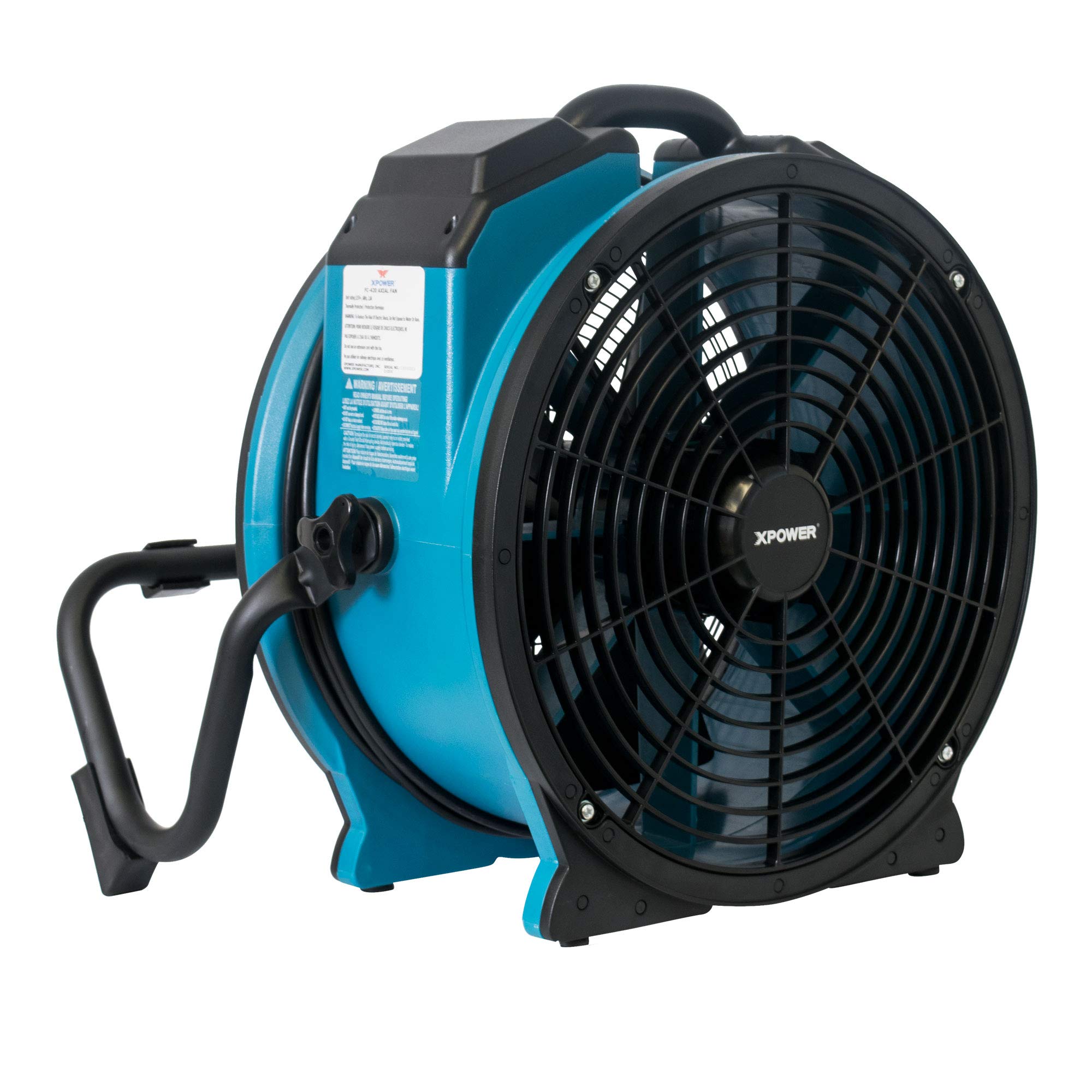 1/3 HP XPOWER FC-420 3600 CFM 5 Speed Portable Multipurpose 18" Commercial Shop Fan Air Circulator