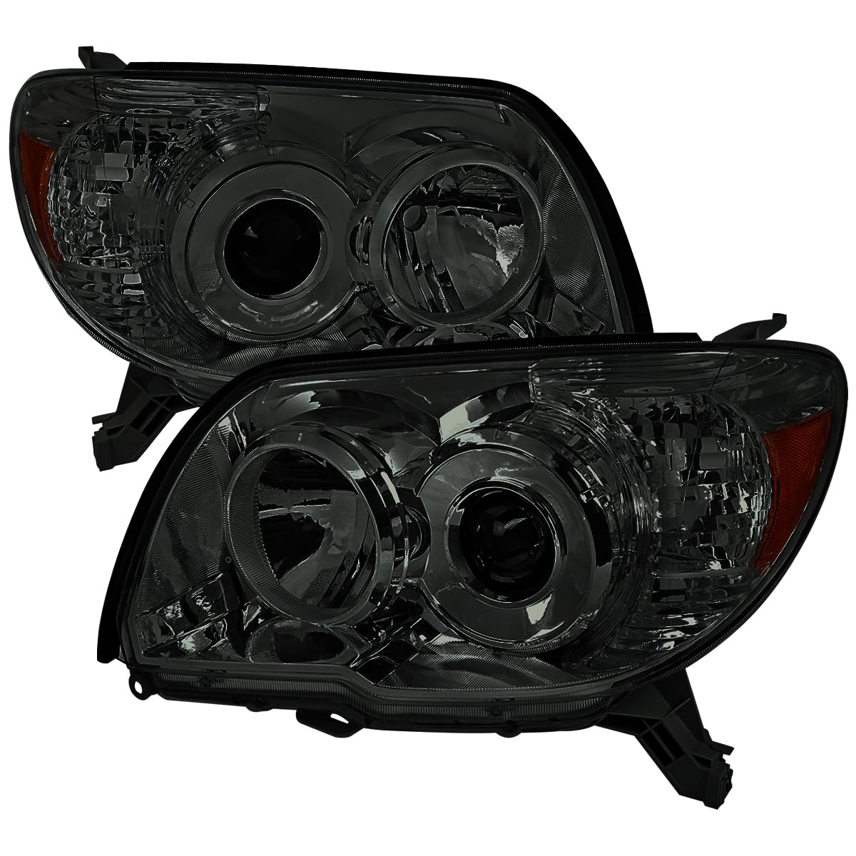 Smoke Projector Headlights SPEC-D TUNING Compatible with 2006-2009 Toyota 4Runner SR5 Limited, Left + Right Pair Headlamps Assembly
