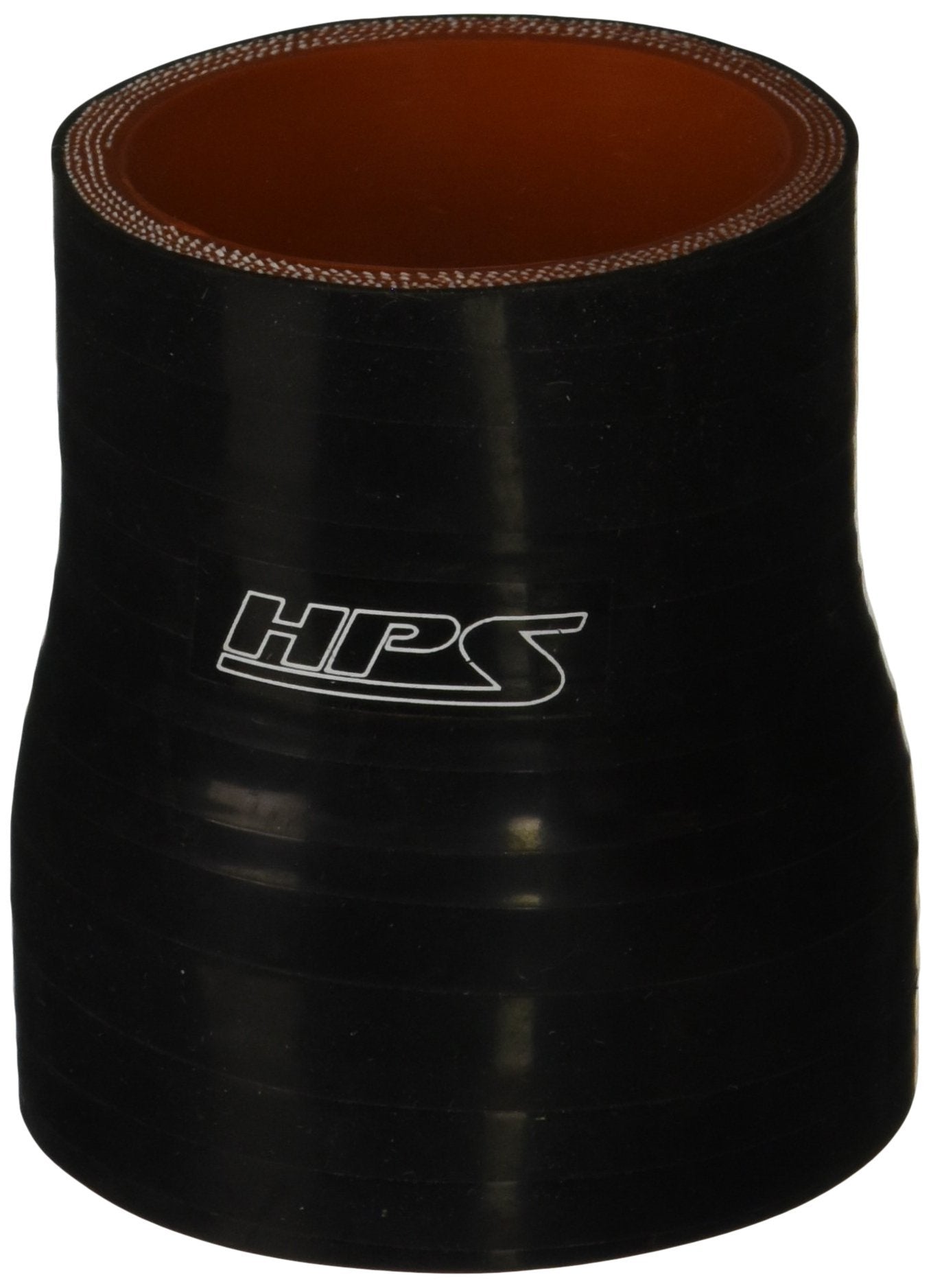 HPS Silicone HTSR-200-250-BLK High Temperature 4-ply Reinforced Reducer Coupler Hose, 80 PSI Maximum Pressure, 3" Length, 2" > 2-1/2" ID, Black