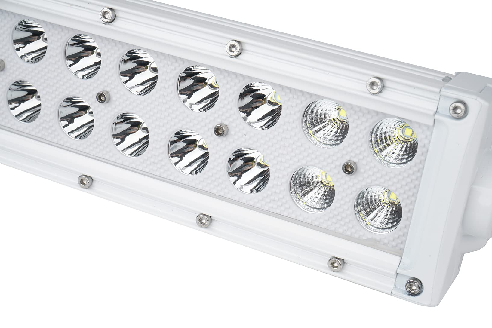 Race Sport Lighting 10.5inch MS72WWDS Marine Grade Dual Row Straight Light Bar with 72-Watt 24 x 3W High Intensity CREE LEDs