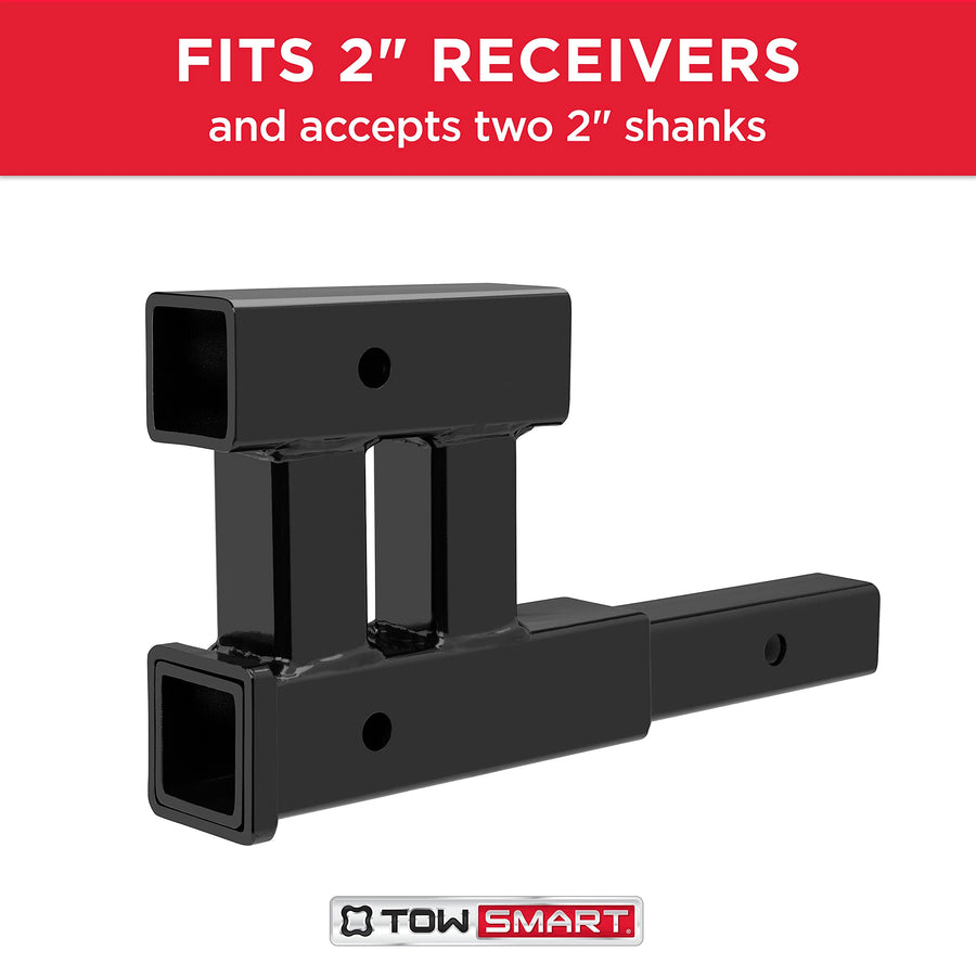 Hitch Dual Extension, Fits 2 in. Receivers, 4,000 lb. Capacity