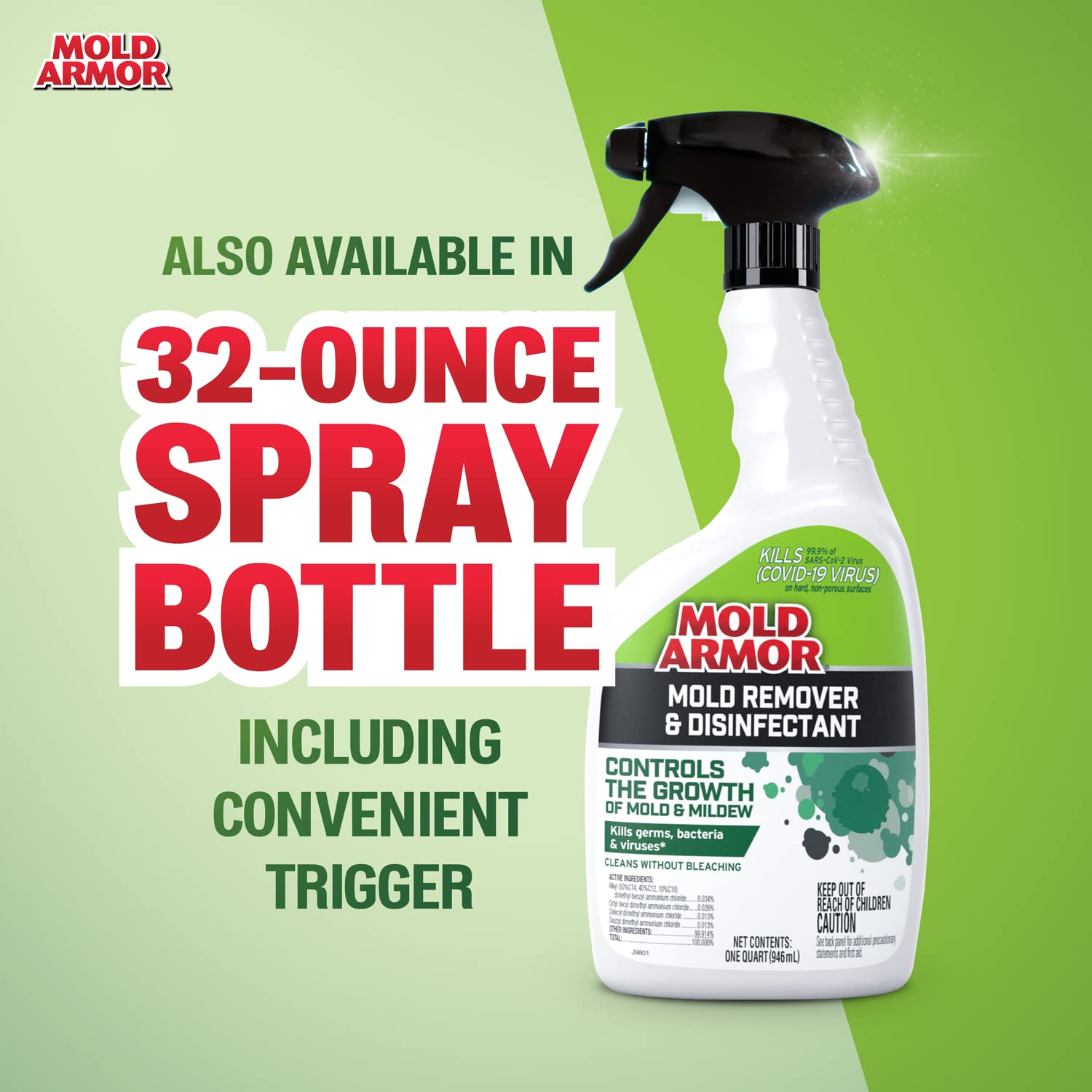 MOLD ARMOR Mold Remover/Disinfectant FG550, 1 Gallon