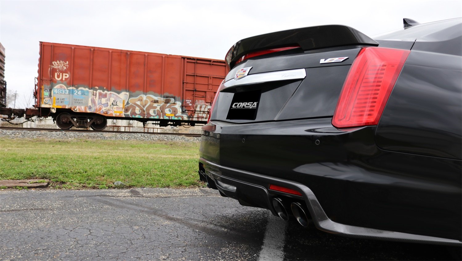 Xtreme Corsa Performance 14358BLK Axle-Back Exhaust System Dual Rear Exit 2.75 in. Dia.
