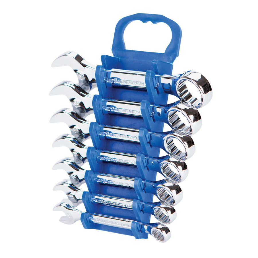 Performance Tool W30594 Organizer Rubberized Polymer Wrench for Metric Sizes 8-14mm, Non-Slip Slots Lock Wrenches, Compact and Mountable