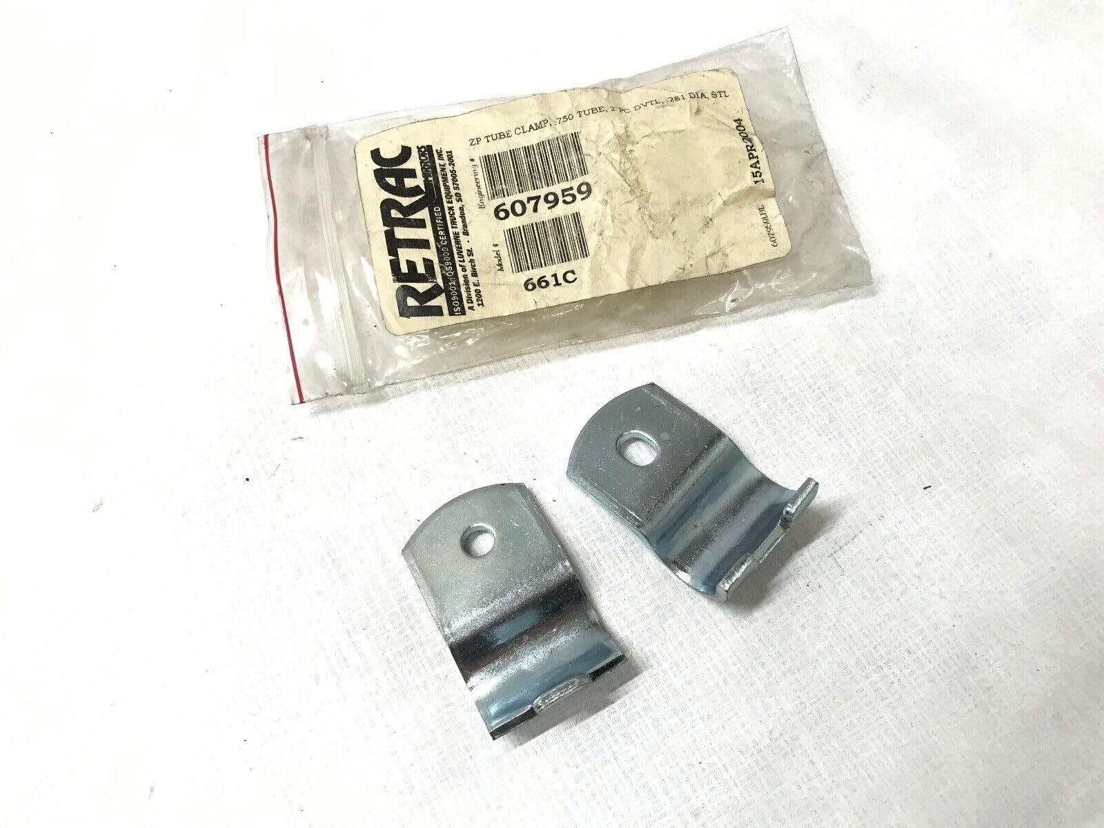 Clmp-Tube RETRAC 607959,Package,.281,Zp