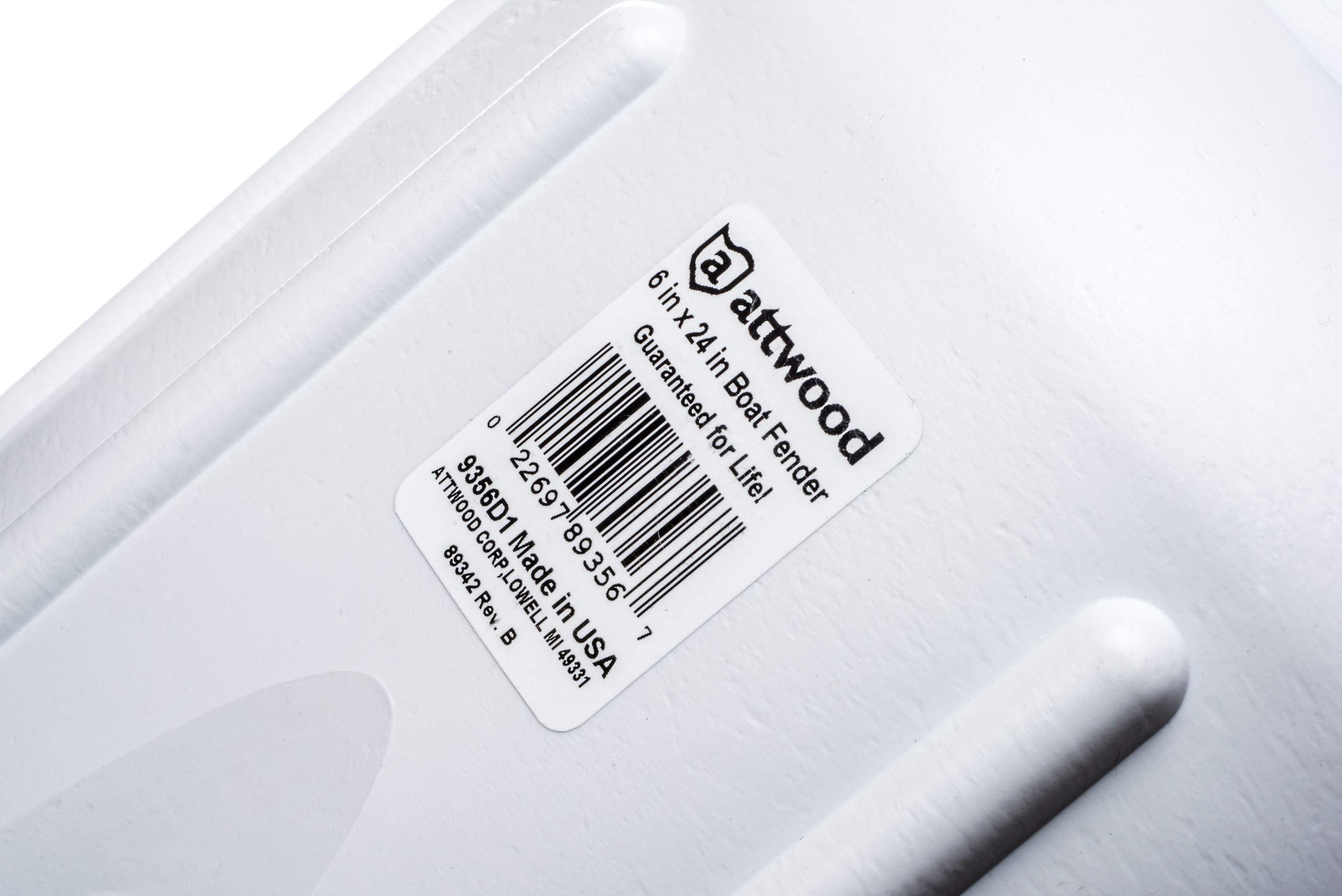 Marine Attwood Fender, White 6X24, PDQ (Same AS 23-93561) 9356D1