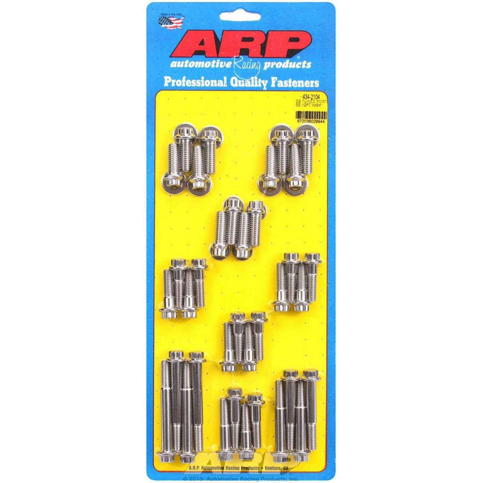 ARP 12-Point Stainless Steel Intake Bolt Kit for Small Block Chevy 434-2104