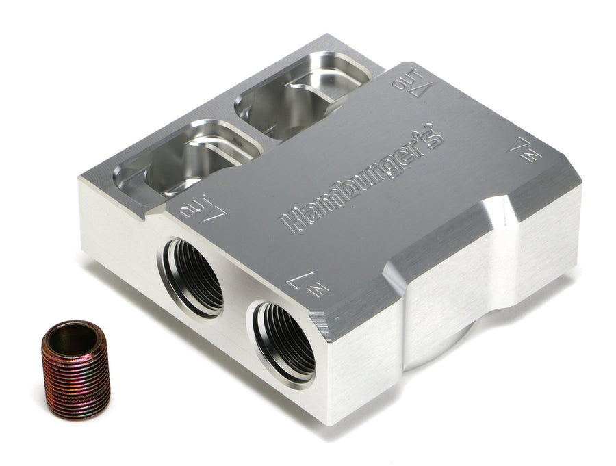 Remote Oil Filter Base Trans-Dapt Performance Universal Single Aluminum For HP4 Filter Remote Oil Filter Base 3303