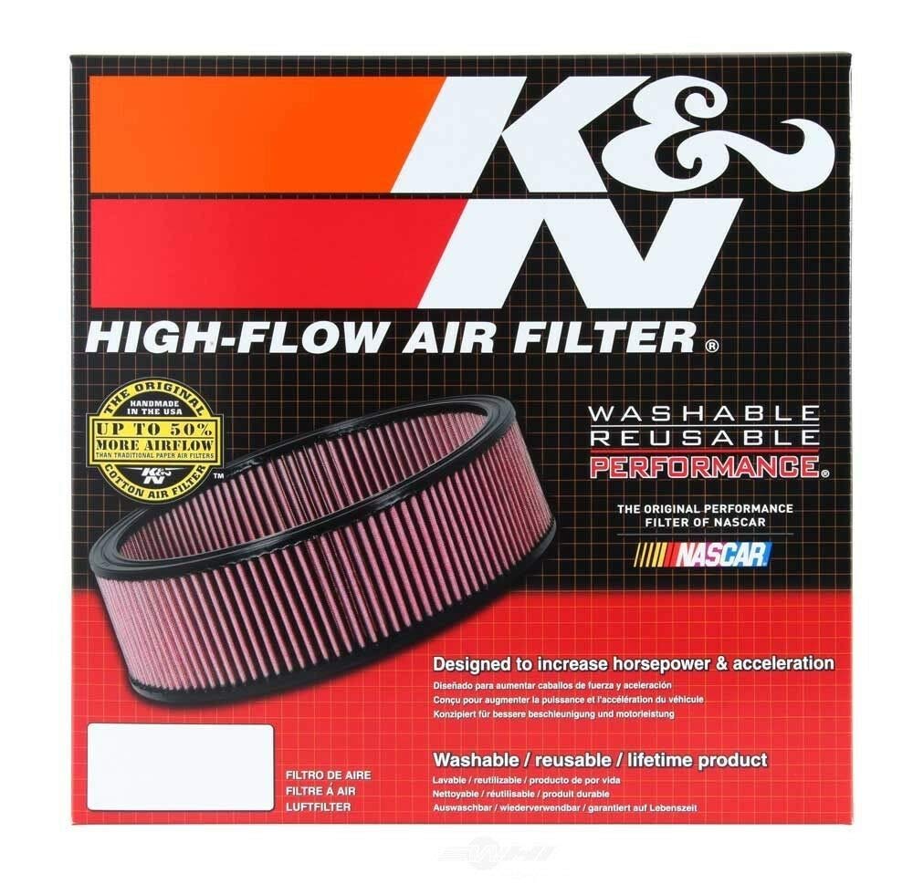K&N Engine Air Filter: Premium, Reusable, Clean Every 75,000 Miles, Washable, Replacement Car Air Filter: Compatible with Select 1972-1997 Chevy/GMC Vehicle Models (See Description for models) E-1420