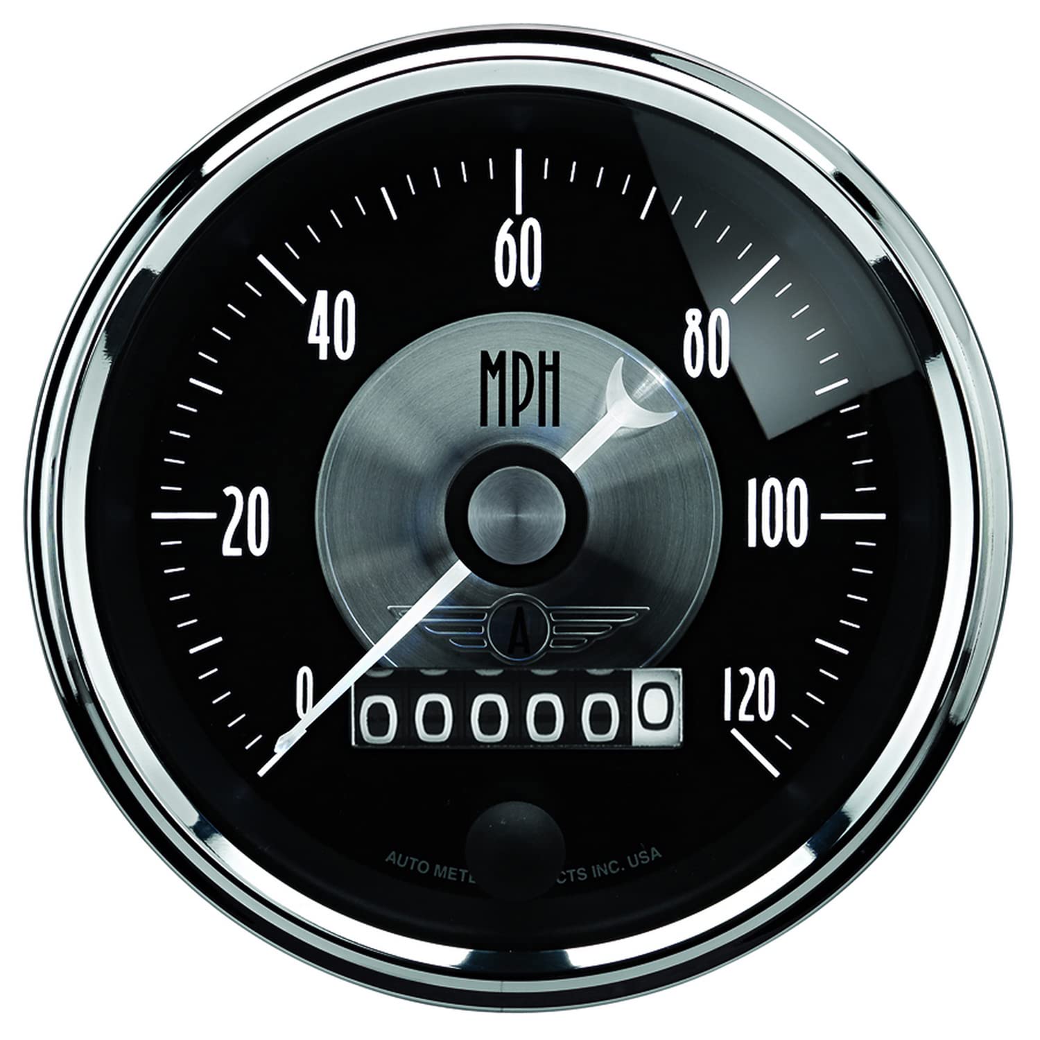 Auto Meter Prestige Black Diamond 2003 Wheel Odometer Gauge - 5 Piece