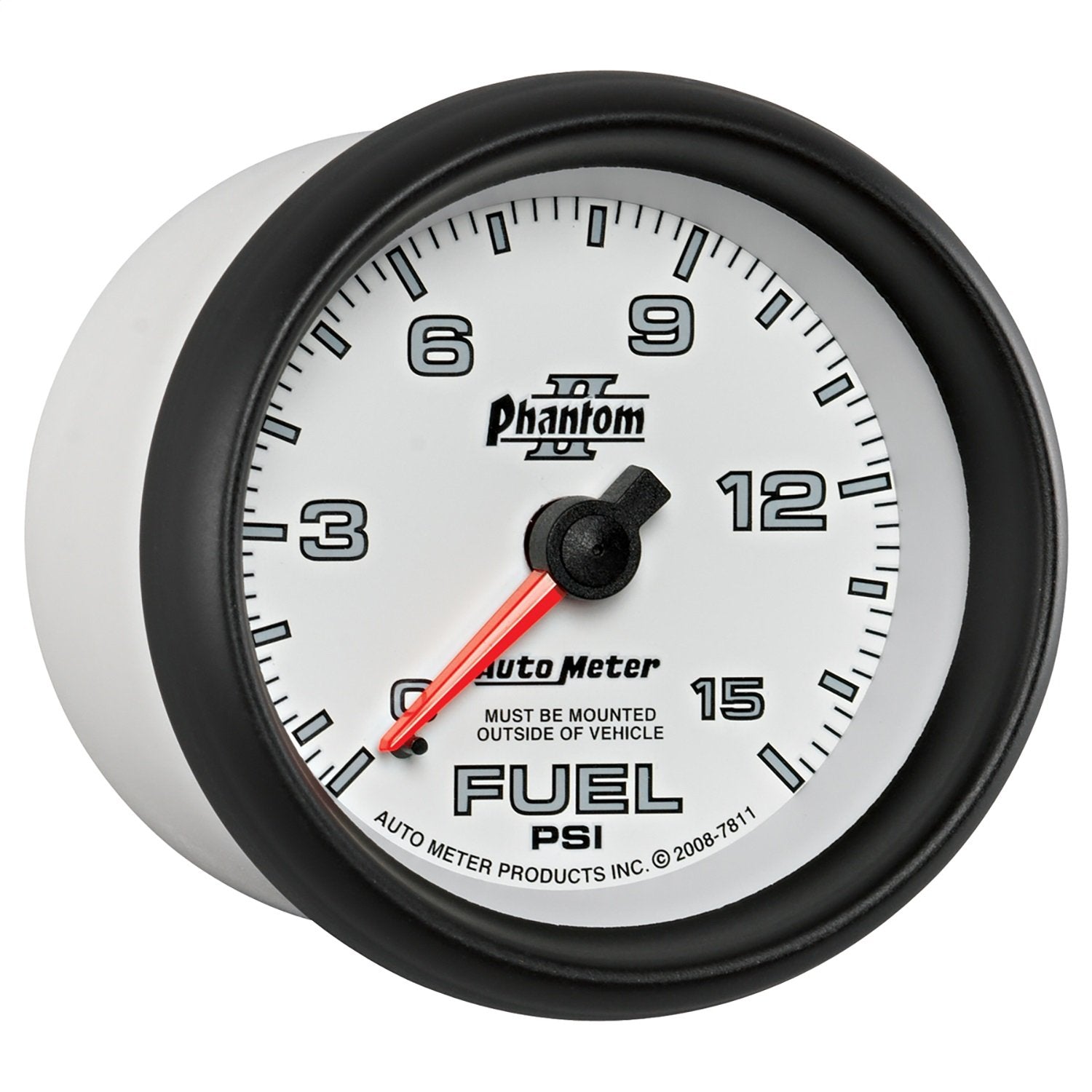 Auto Meter Phantom II 7811 Mechanical Fuel Pressure Gauge