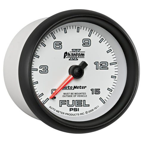Auto Meter Phantom II 7811 Mechanical Fuel Pressure Gauge
