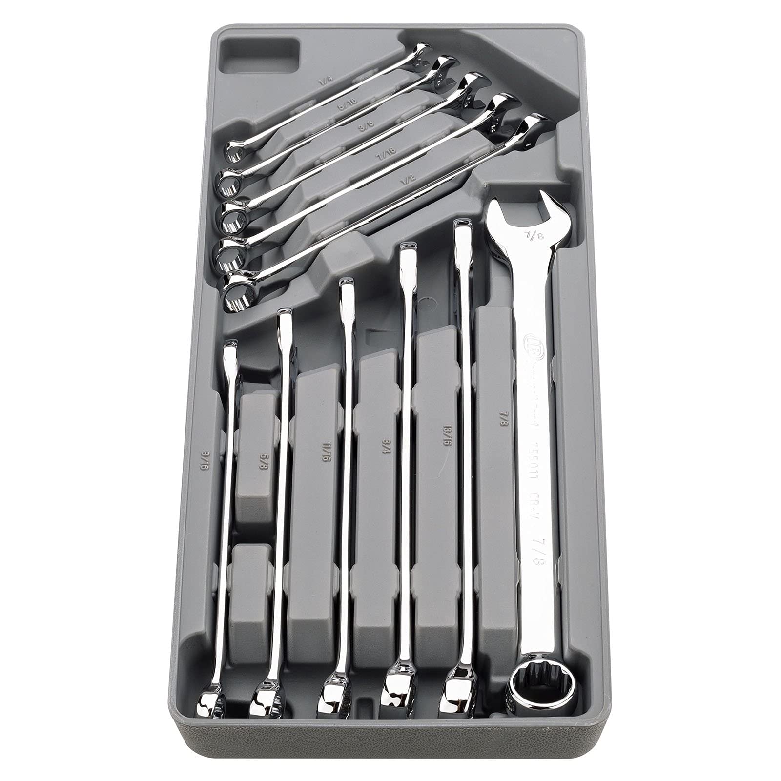 11 Pc. Ingersoll Rand Long Pattern Combination Wrench Set - SAE- 752058
