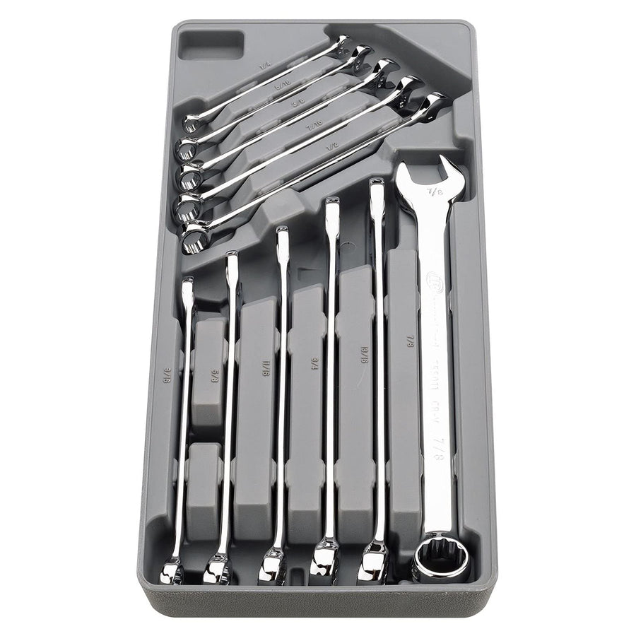 11 Pc. Ingersoll Rand Long Pattern Combination Wrench Set - SAE- 752058