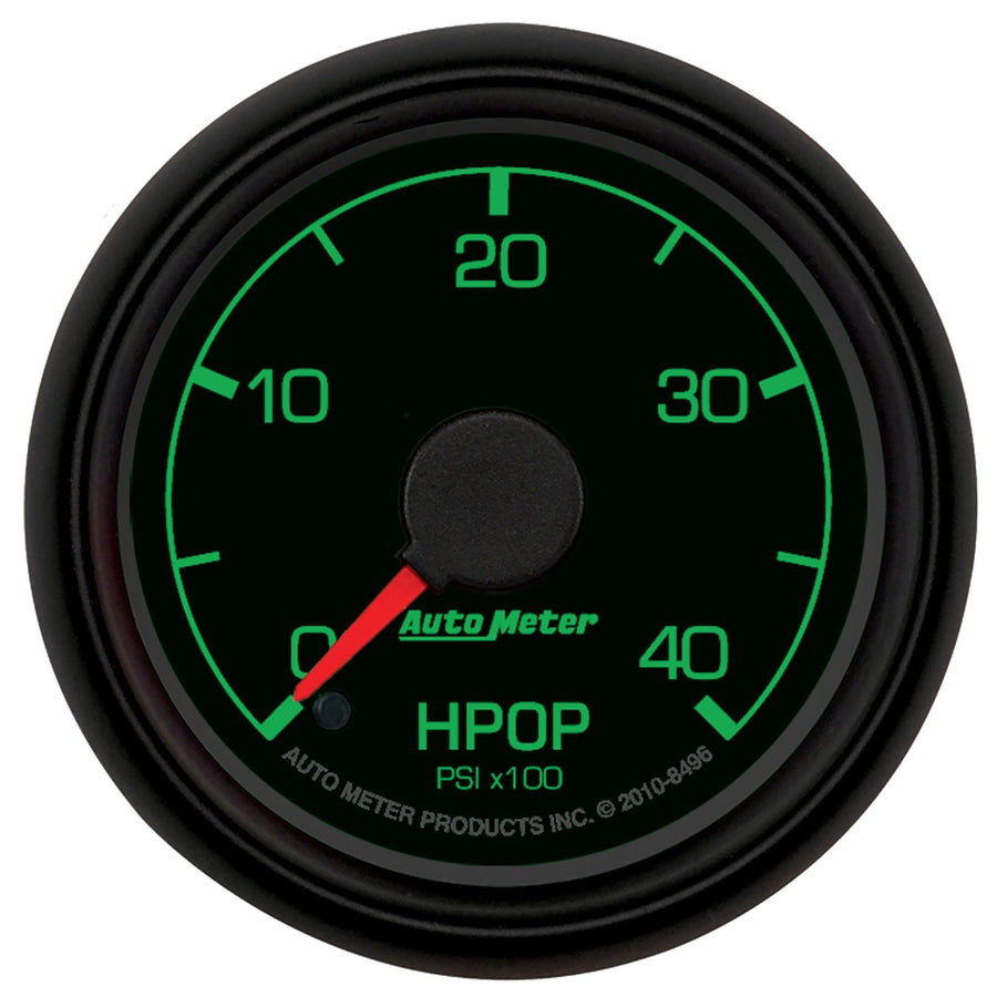 Auto Meter 2-1/16" 0-4000 PSI Diesel HPOP Gauge for Ford Racing 8496