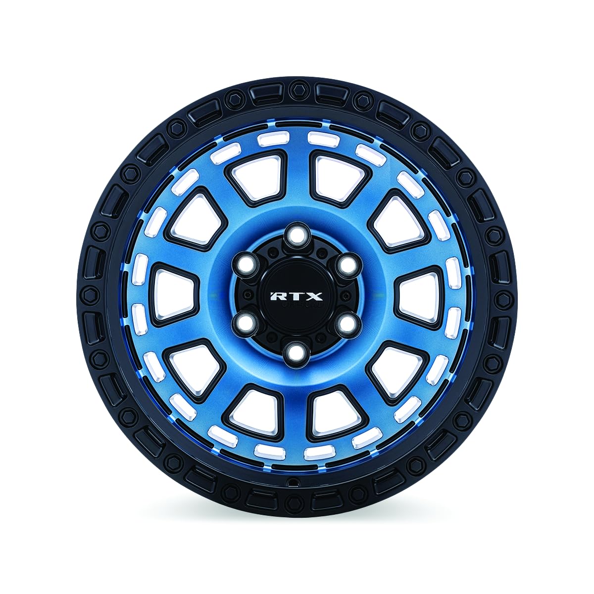 Custom RTX Titan Wheel - 18x9, 0 Offset, 6x139.7 Bolt Pattern, 106.1mm Hub - Midnight Blue with Black Lip Rim