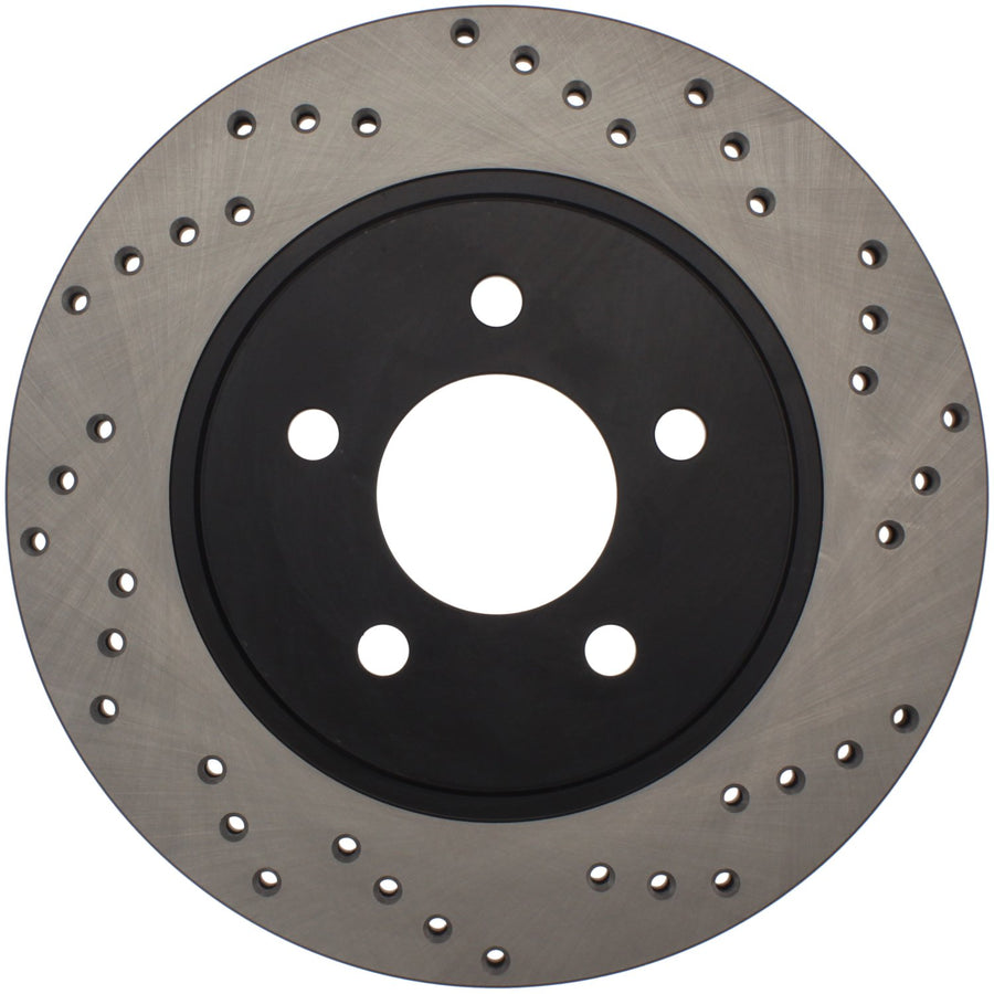 Rear Right StopTech 128.61087R Sport Cross Drilled Brake Rotor