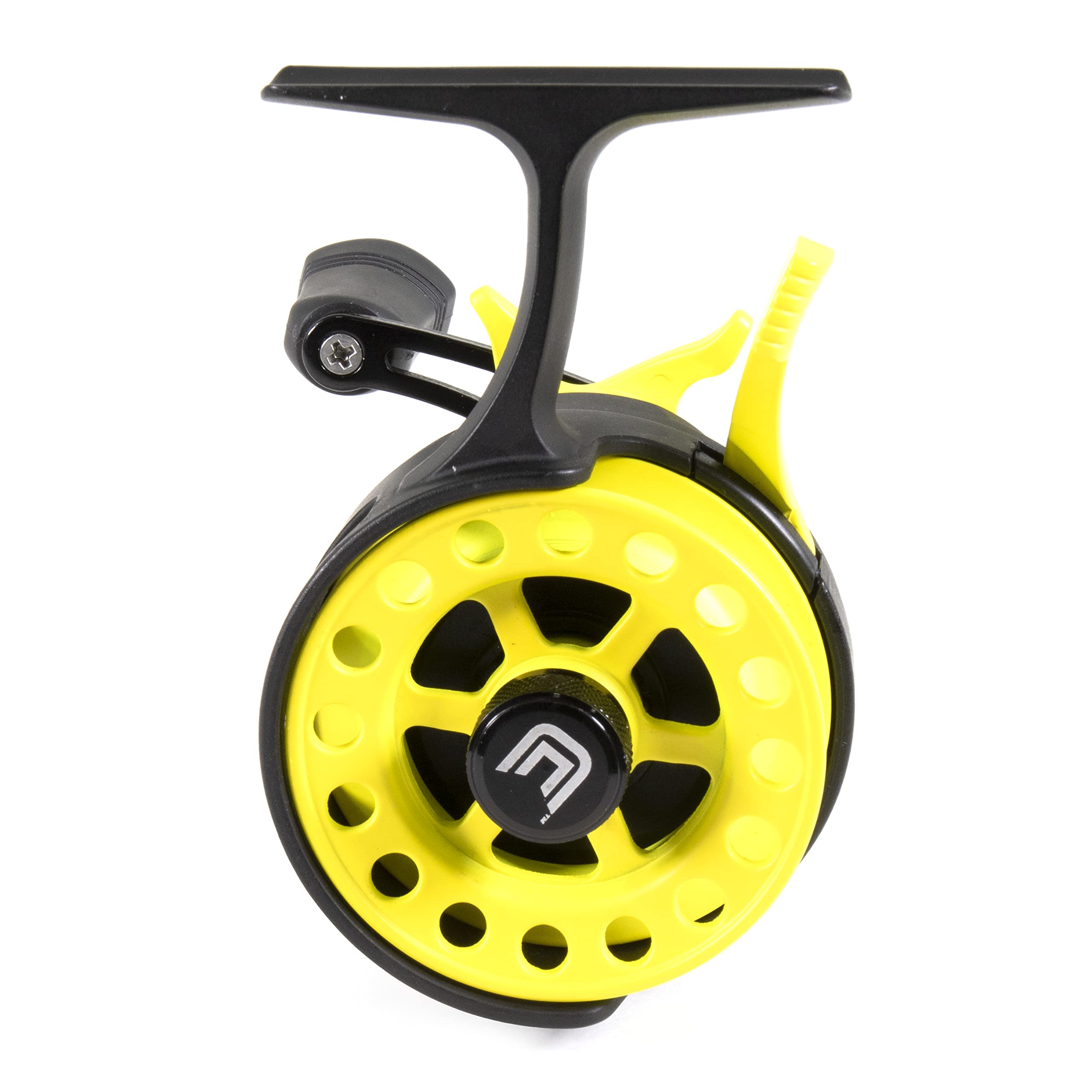 CLAM Gravity Reel 16628 - LH Retrieve, Acid Yellow