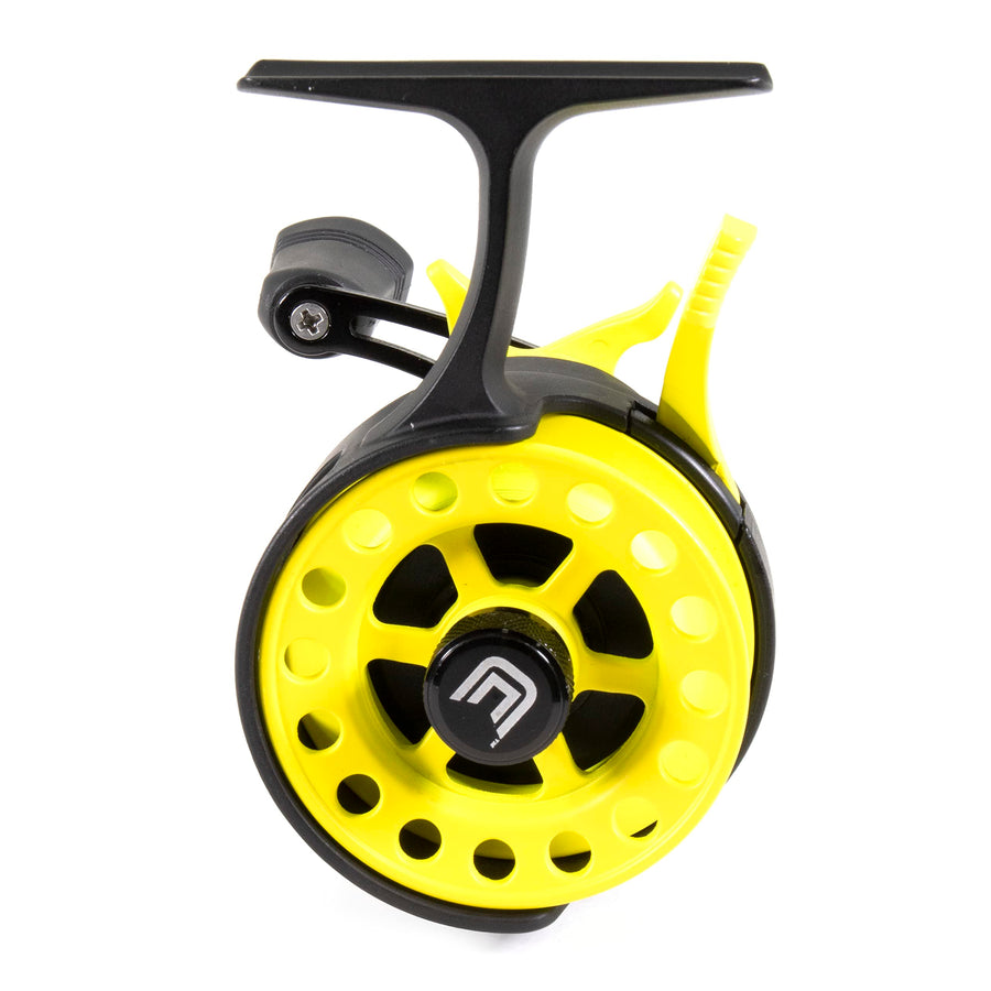 CLAM Gravity Reel 16628 - LH Retrieve, Acid Yellow
