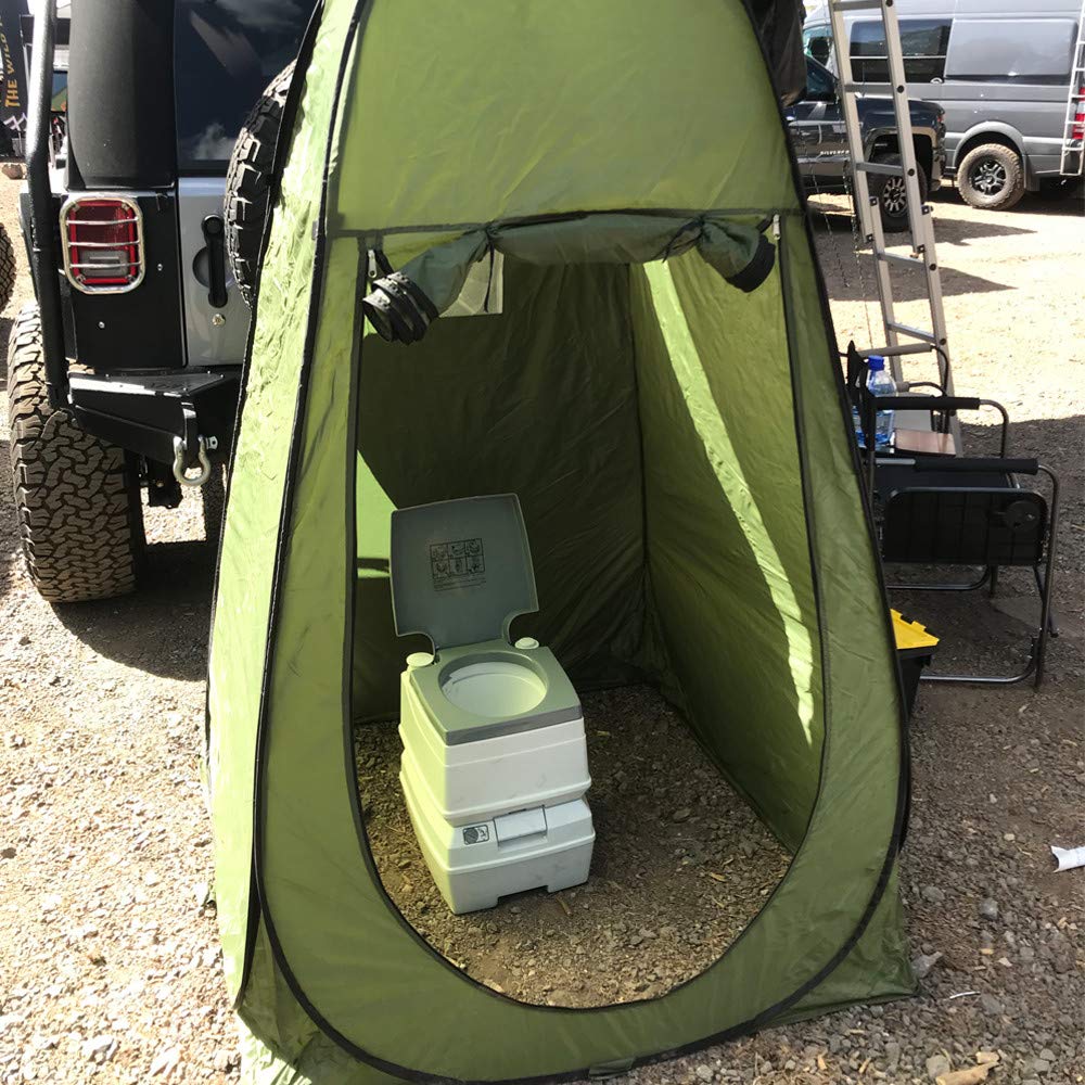 Tuff Stuff TS-TOILET-5 5 Gallon Flushable Portable Outdoor Toilet With Removable Holding Tank