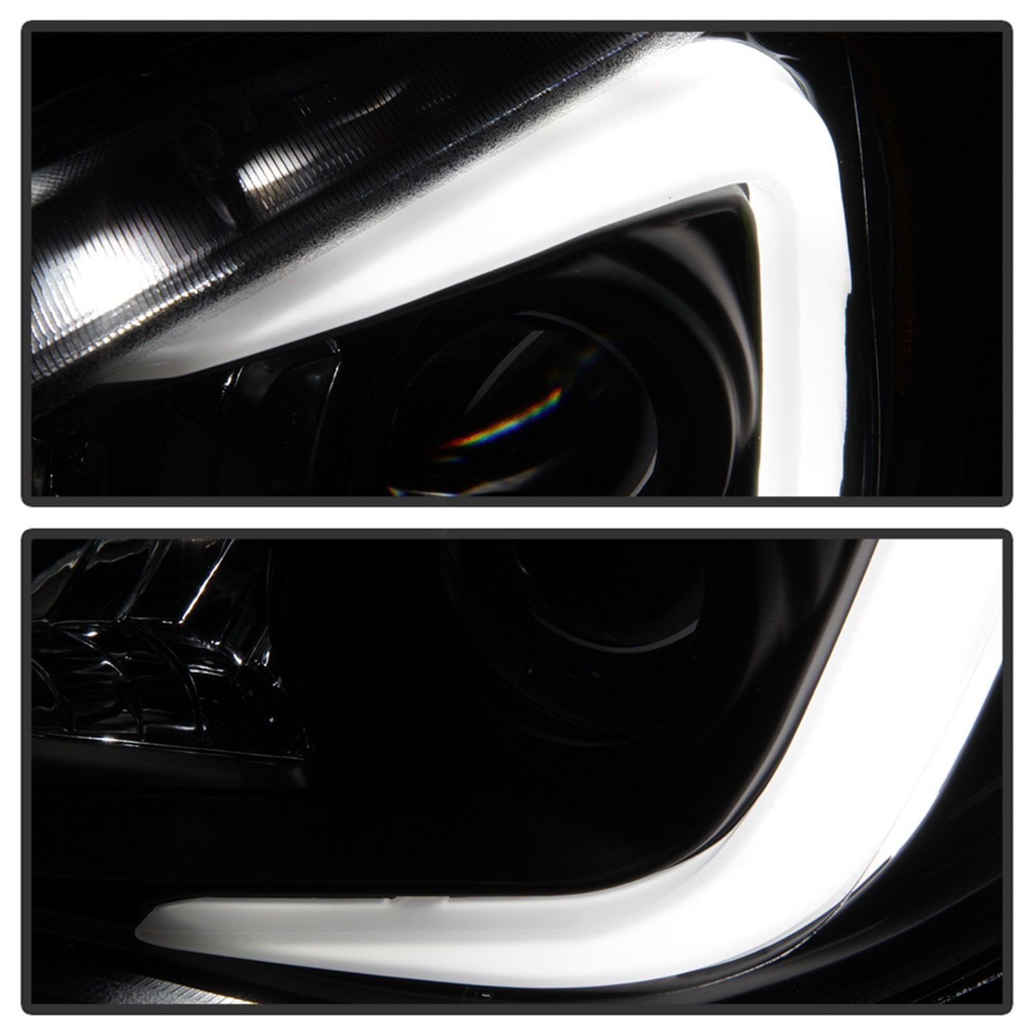 Spyder Auto 5083913 Spyder Subaru impreza WRX 2006-2007 Projector Headlights - Xenon/HID Model Only (Not Compatible With Halogen Model) - Light Bar DRL - Black