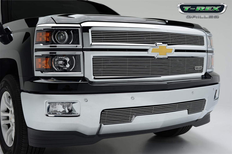 Billet Series T-Rex Polished Bumper Grille for Chevrolet Silverado