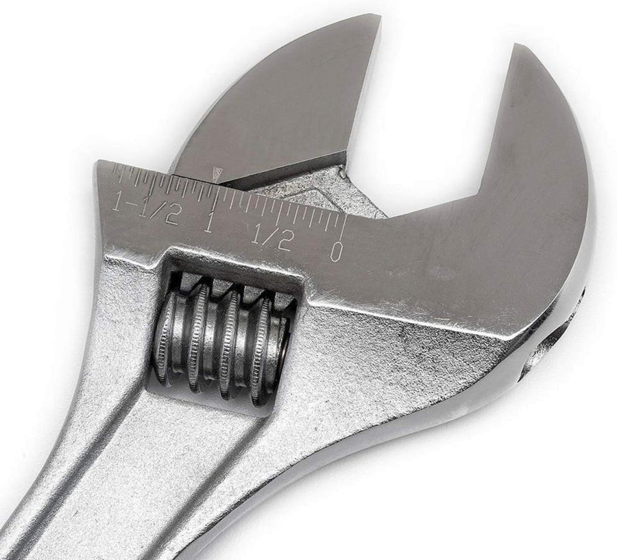 Adjustable Crescent Tapered Handle Wrench - Boxed - Home Improvement, Garage & Mechanic Versatile Hand Tool - 15" - AC215BK