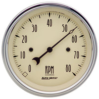 Electric Auto Meter 1890 Antique Beige Tachometer