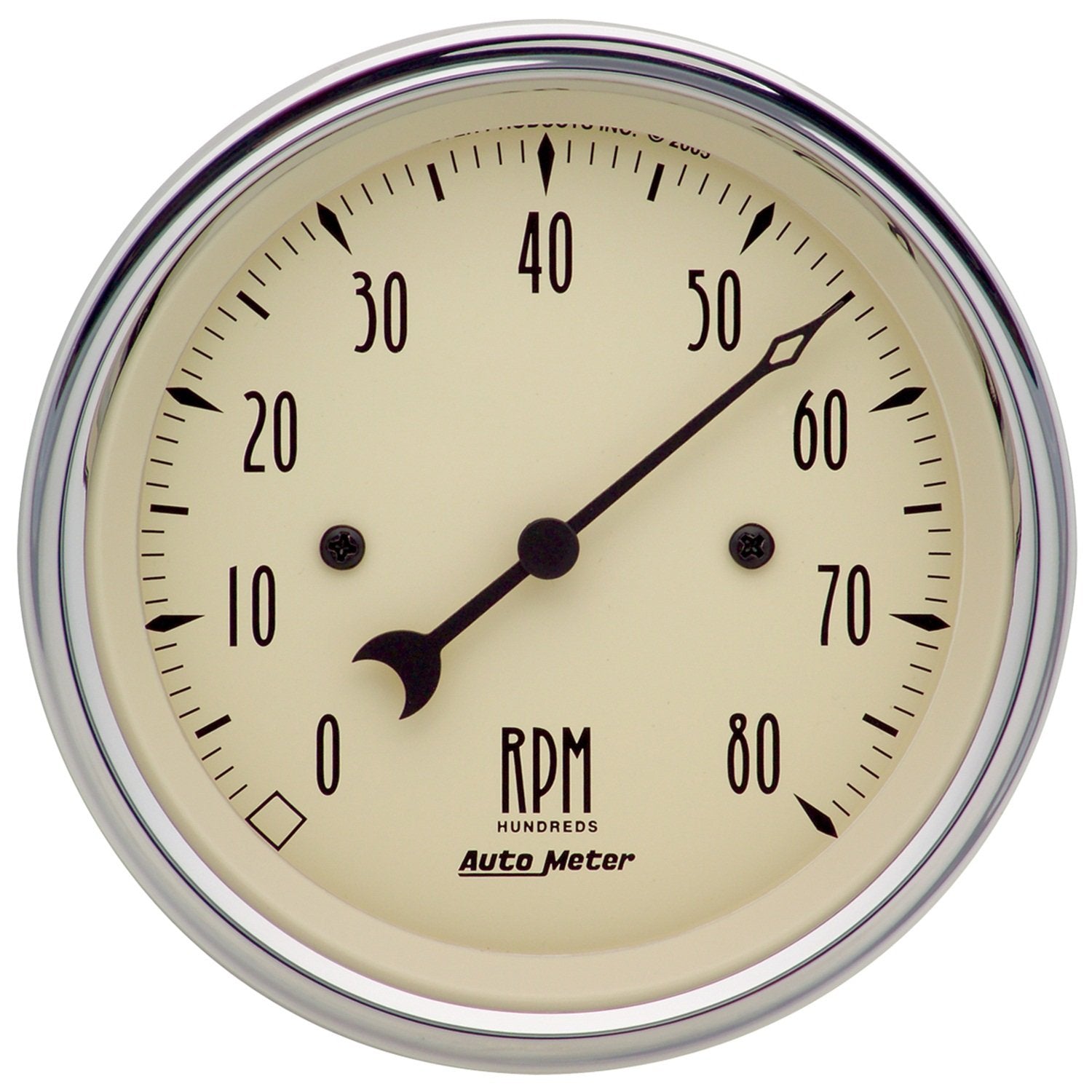 Electric Auto Meter 1890 Antique Beige Tachometer