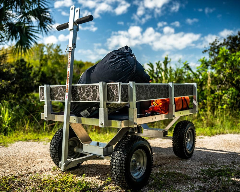 All Terrain Country Kahuna Wagon-Solid Aluminum Construction, Large Turf Tires, Clevis, Made in The USA!