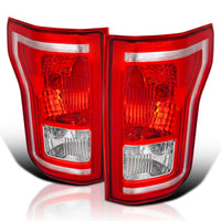 Factory Style Halogen Tail Lights SPEC-D TUNING Compatible with 2015-2017 Ford F150 F-150 Truck, Left+Right Assembly