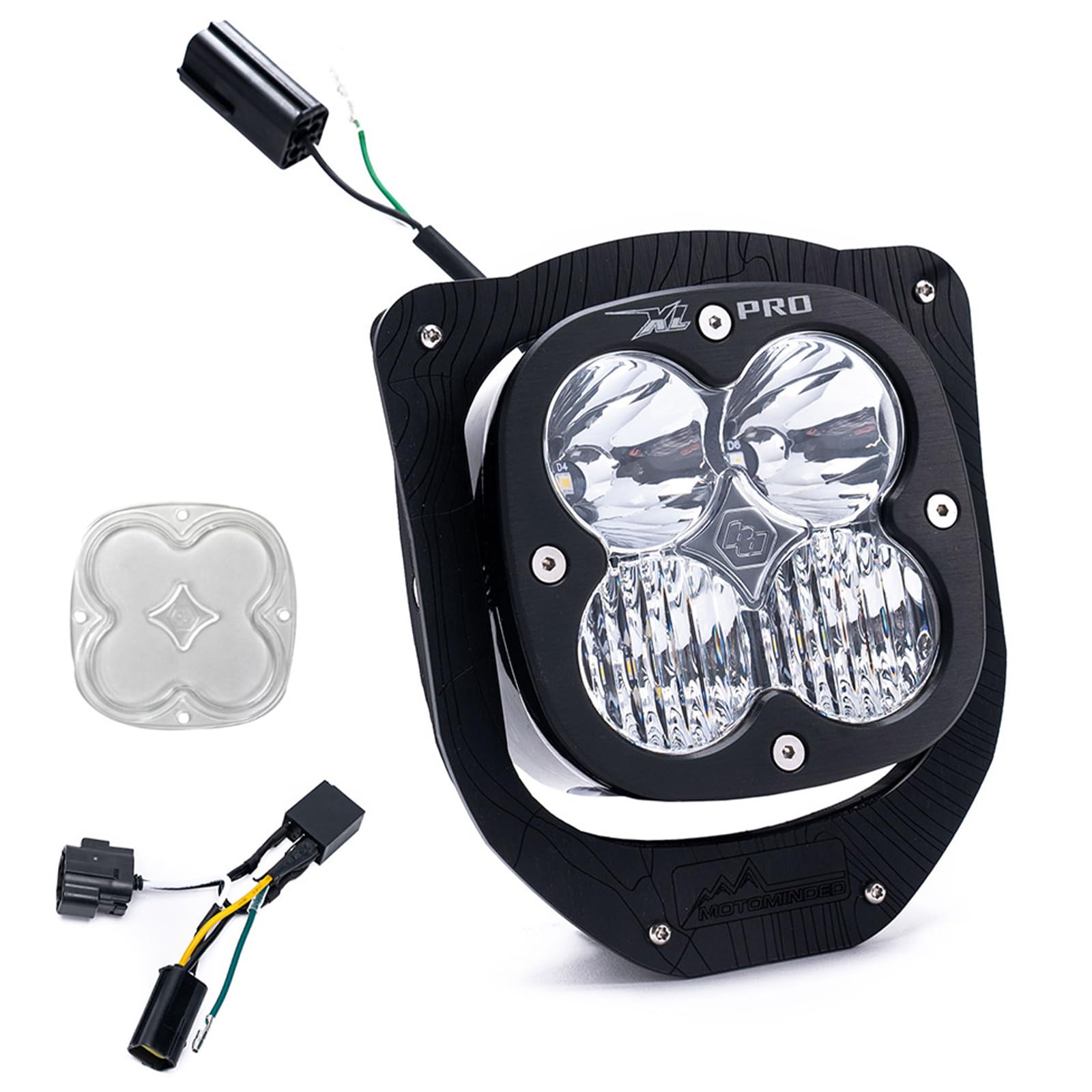 Baja Designs LED Headlight Kit XL Pro for Husqvarna Motorcycle FE-S, FE, FE-W, TE 2024 with Hi-Low Harness