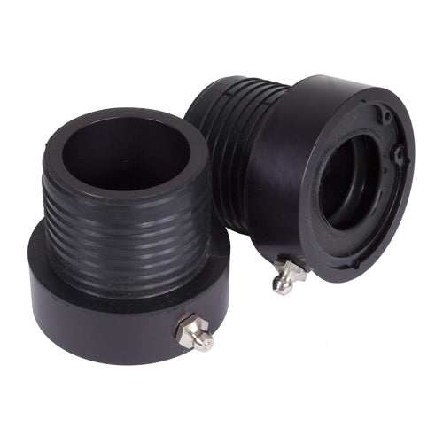 Axle Tube Seal Kit Alloy USA for Jeep Wrangler/Cherokee | Front, Black, Pair | 11103 | Fits 1997-2006 Jeep Wrangler TJ; 1993-1998 Jeep Grand Cherokee; 1984-2001 Jeep Cherokee