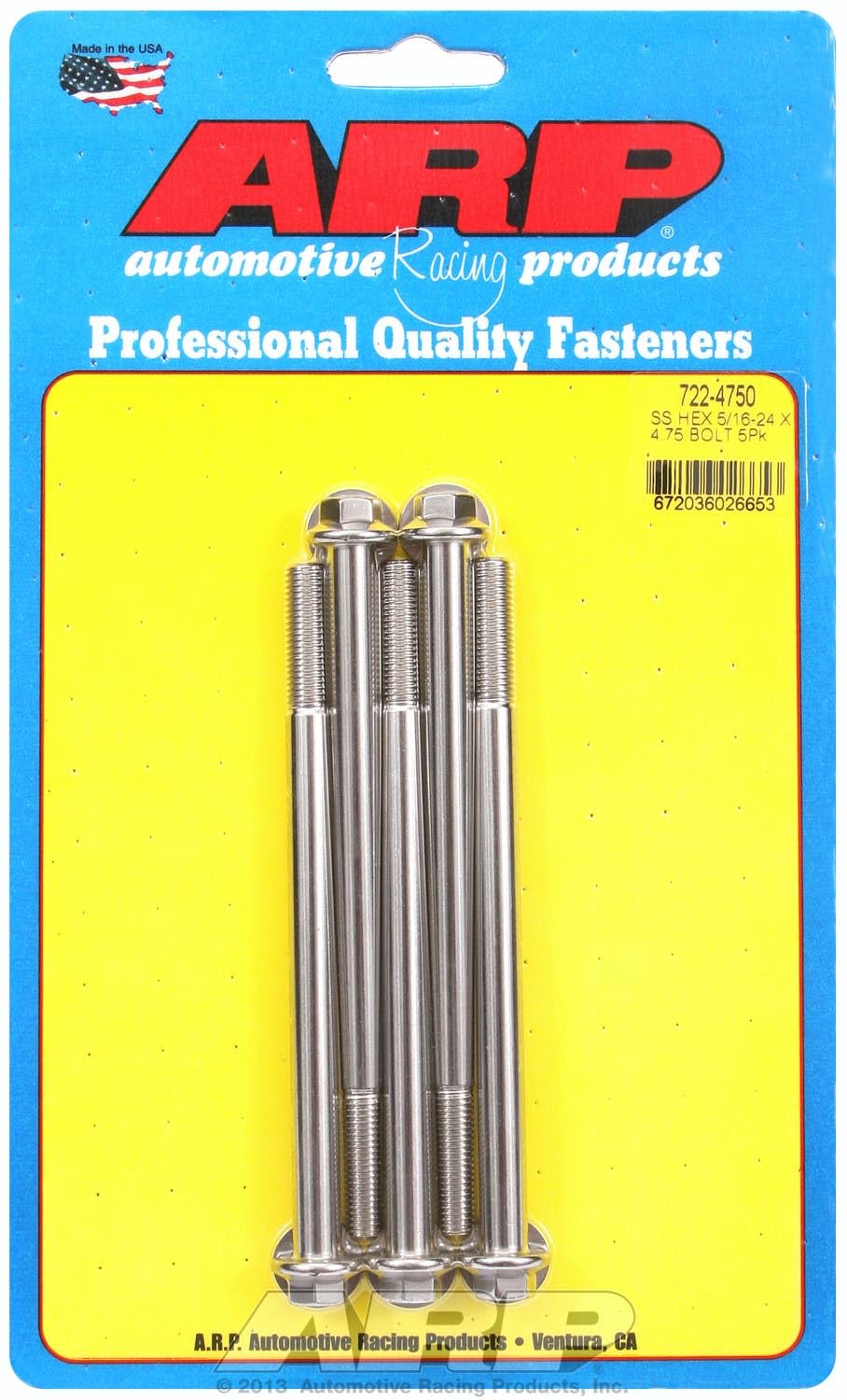 Hex Bolt ARP (722-4750), Stainless Steel
